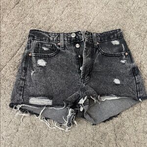 Wild Fable Charcoal Distressed Jean Shorts
